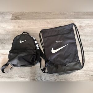 2 New Nike Bags! One backpack One Drawstring NWOT